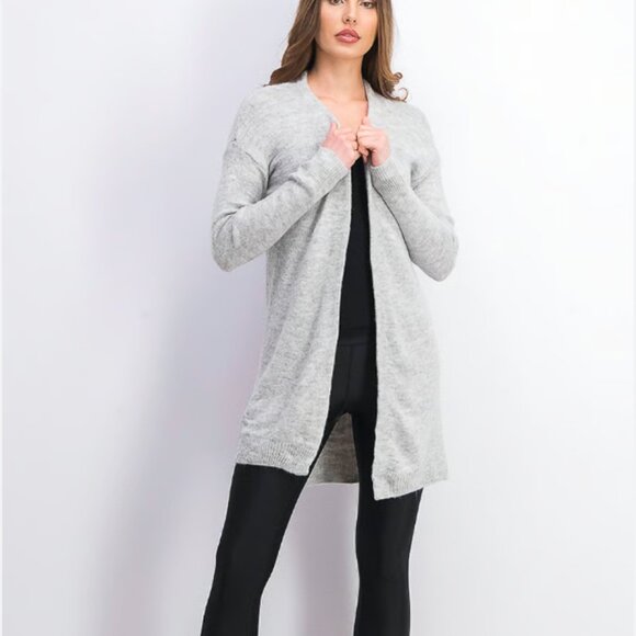 Sophie Rue Light Gray Women's Cardigan - Picture 1 of 5